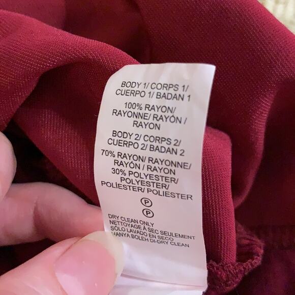 Lucky Brand red velvet top - Picture 7 of 8